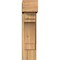 Ekena Millwork Merced Block Rough Sawn Bracket w/ Offset Brace, Western Red Cedar, 8"W x 20"D x 32"H BKT0806X20X32MRC05RWR - alternate 4